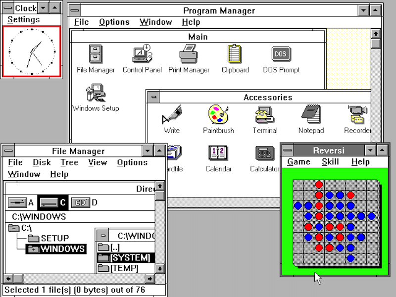 Windows 3.0 Workspace