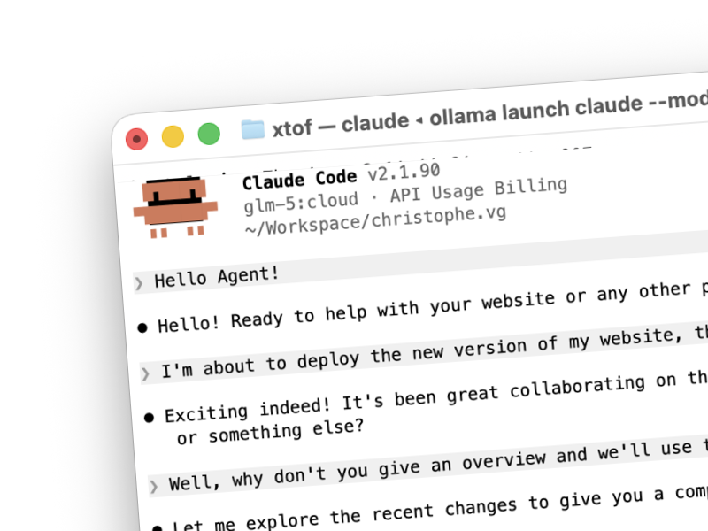 How I Use a Coding Agent and LLM for This Site
