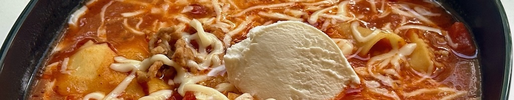 Rode Lasagnesoep