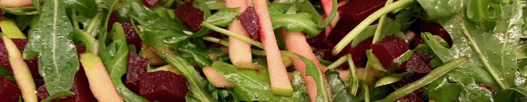 Rucola en rode bietjes salade